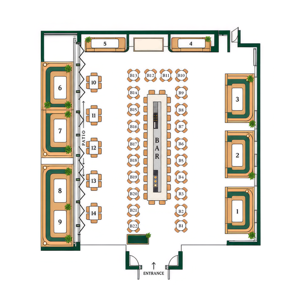 Holla Brunch Girl 2d Floor Plan
